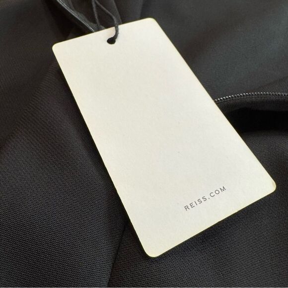 REISS Rochelle Strappy Midi Dress in Black Size 10‎ - Picture 12 of 16